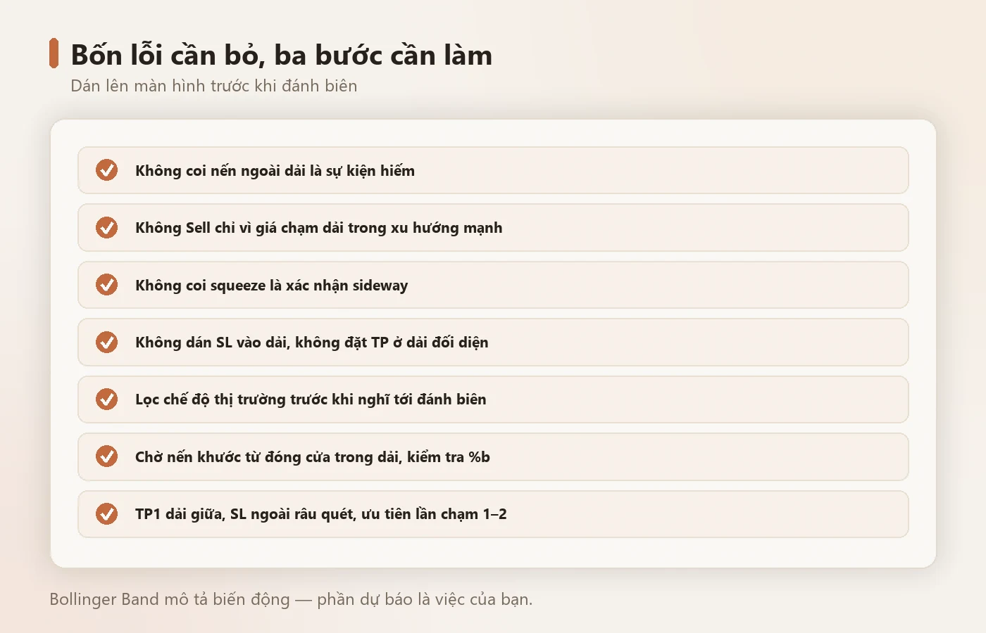 Bốn lỗi cần bỏ, ba bước cần làm.